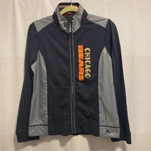 Chicago Bears Tommy Bahama Women's Black and Gray Full Zip Jacket